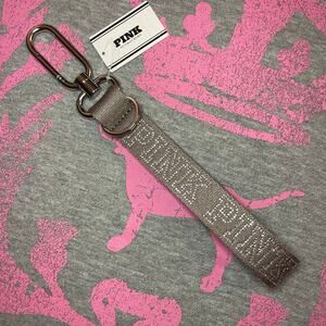 Victoria’s Secret PINK Iced Coffee Shine Rhinestone Bling Strap Keychain